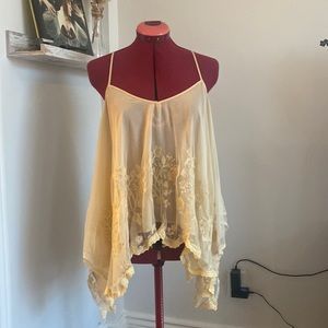 Flowy embroidered tank top